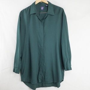 Gap green boyfriend button down shirt